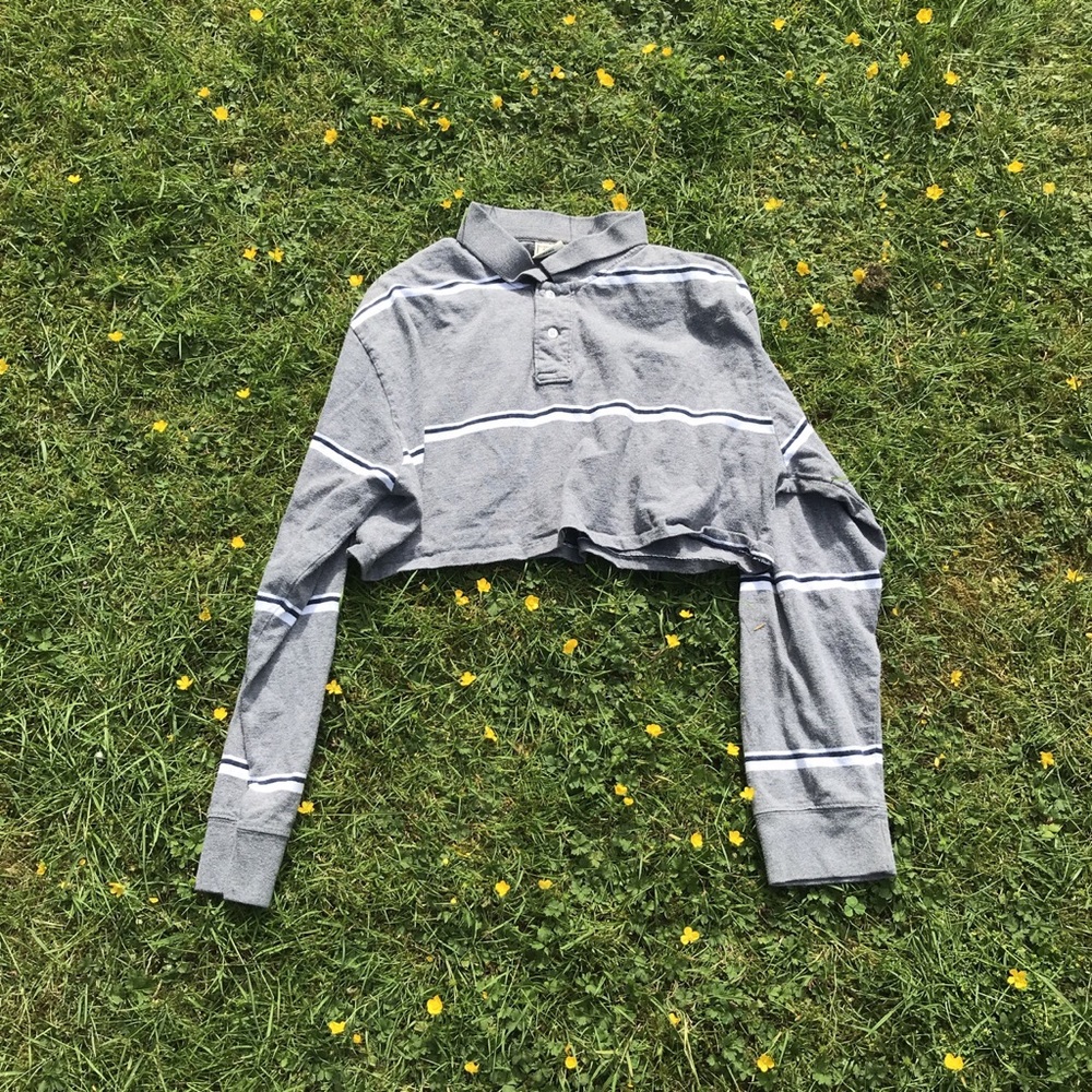 Renewal Recycled Cropped Long Sleeved Polo Shirt